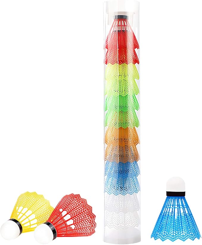 羽毛球耐用稳定高速适用于室内户外训练和娱乐体育健身游戏各种颜色